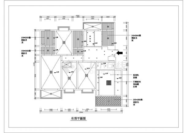 某双层复式室内装修cad设计施工图-图二