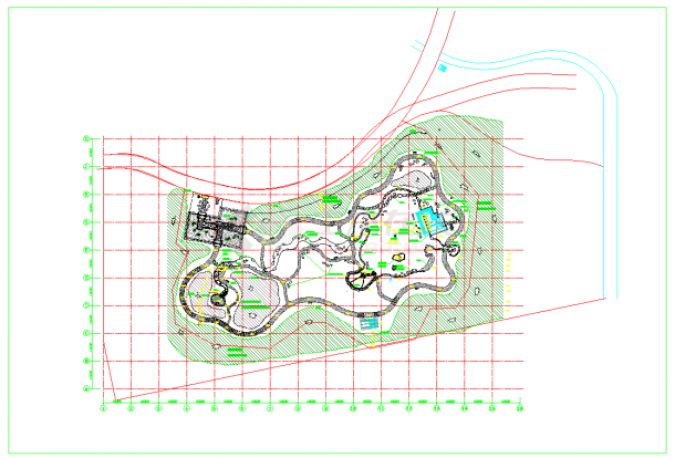 某日本风格园林景观规划设计CAD图-图一