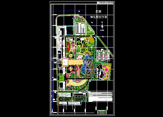 某花园绿化规划方案图-图一