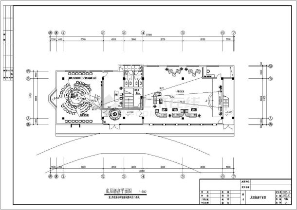 某单位自建4层办公楼电气设计施工图-图一