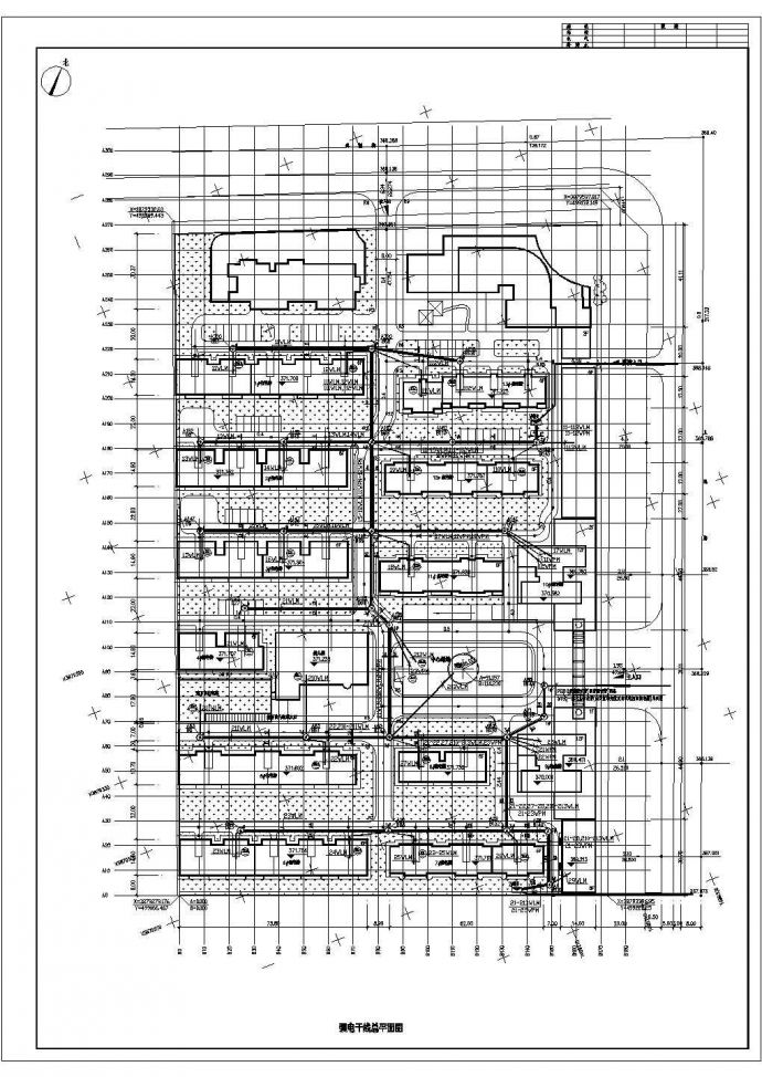 某小区强弱电气综合管线设计施工图纸_图1