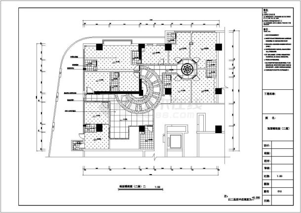 某地餐馆全套装饰装修cad设计施工图-图二