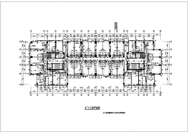 某市高档小区多层公寓建筑CAD设计图-图五