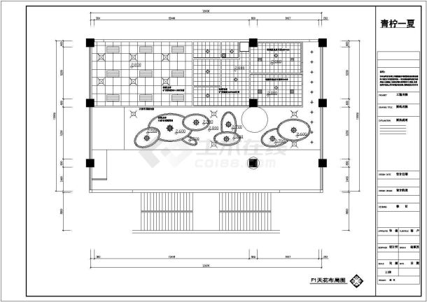 某超现代餐厅装修设计施工CAD图-图二