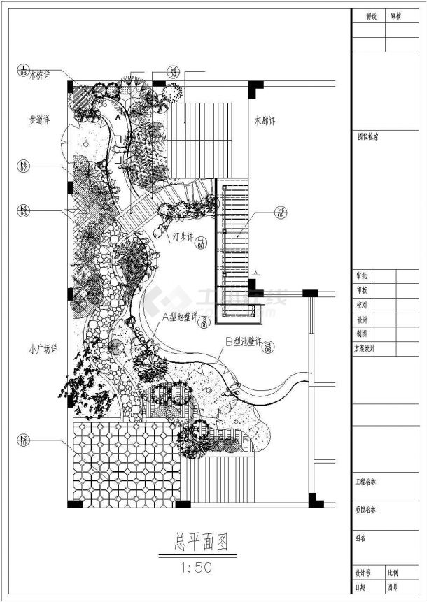 某园林绿化建设CAD设计施工图纸-图二