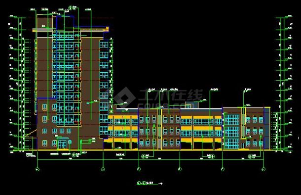 医院11层门急诊住院综合楼建筑设计施工图-图二