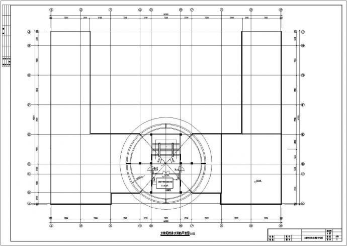 某地三层管理中心建筑给排水设计图_图1