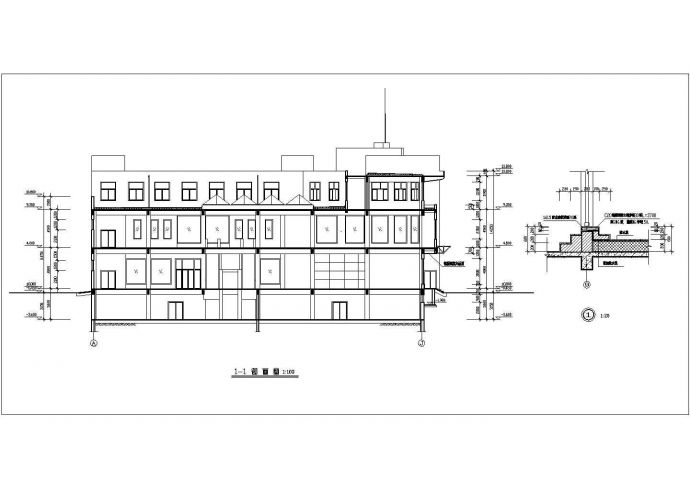 某地商场建筑施工图（含设计说明）_图1