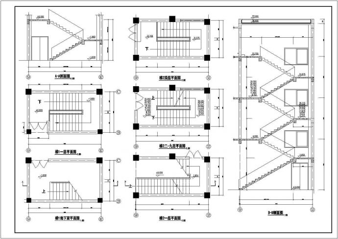 某科技研发中心办公楼建筑平立图CAD图纸_图1