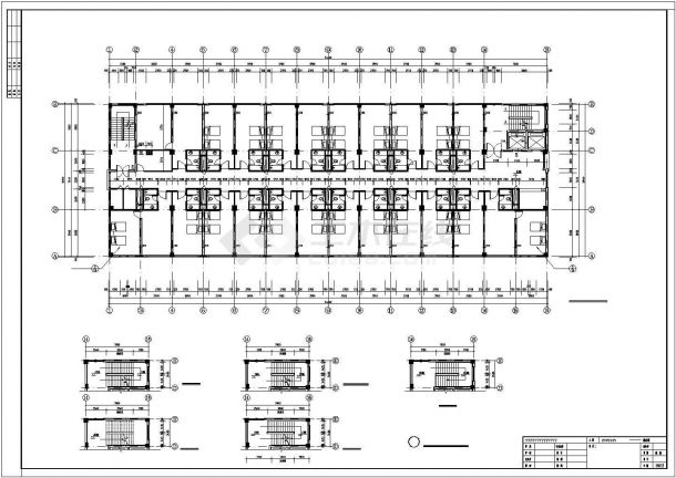 比较详细的一套商务楼建筑图（共12张）-图一