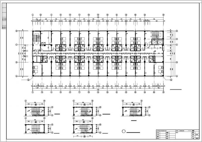比较详细的一套商务楼建筑图（共12张）_图1