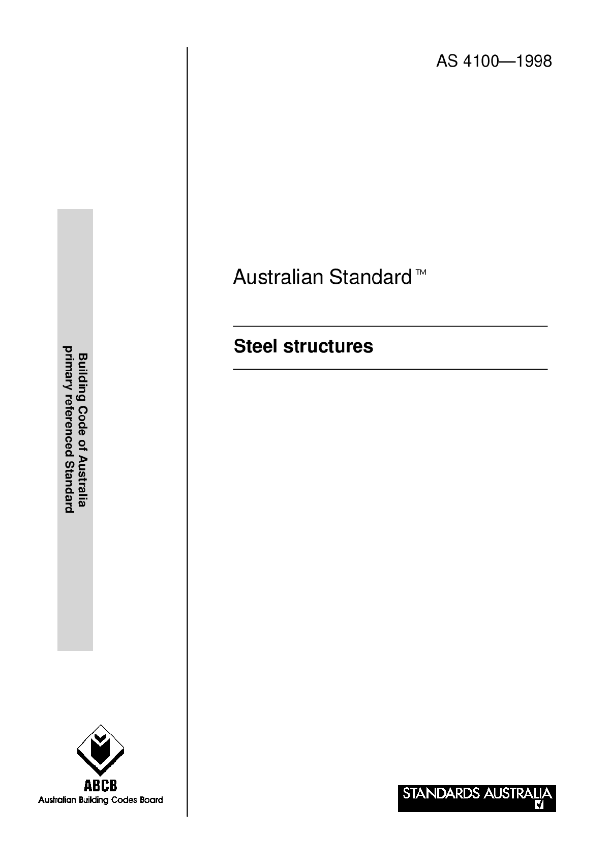 澳大利亚规范-钢结构规范AS4100