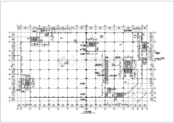 某地商业大厦建筑施工图（含设计说明）-图一