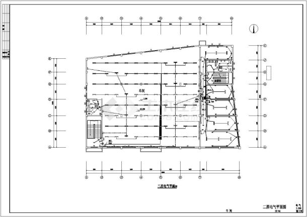 某局部三层服装车间电气设计施工图-图二