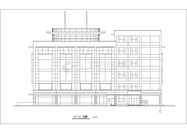 某大型超市建筑CAD设计方案图纸-图二