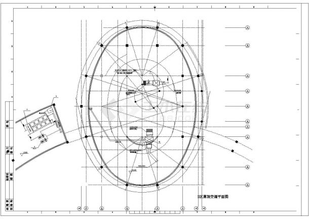 某别墅空调图cad图纸（标注详实）-图二