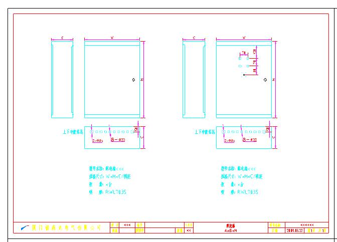 小三箱箱壳图、电气元气件块、CAD图块_图1