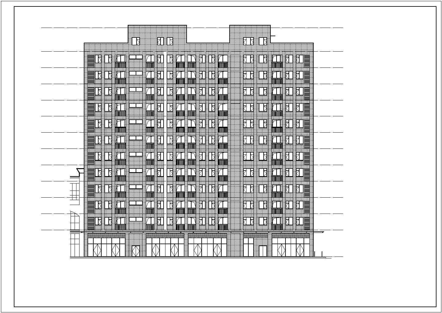 某地方十二层酒店式公寓住宅楼全套建筑施工图