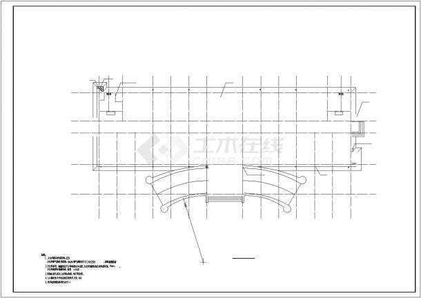 某砌体结构办公楼建筑结构设计施工图-图二