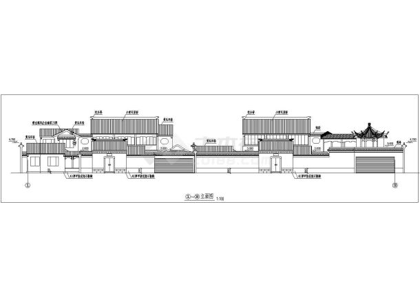 某地区古建筑cad建筑设计规划图-图一