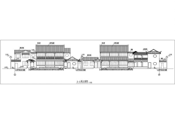 某地区古建筑cad建筑设计规划图-图二