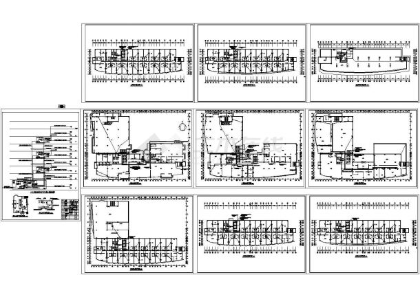 某地社区八层大楼综合布线系统图纸-图一