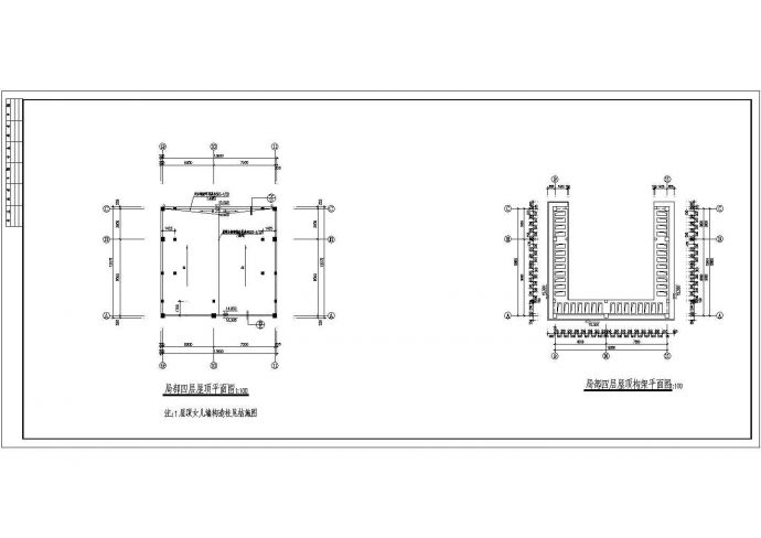 某学校浴室建筑CAD设计施工图纸_图1