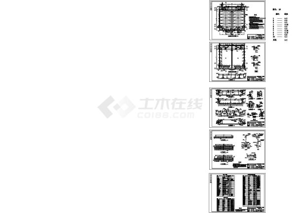 四川某县城市生活污水处理工程施工cad图纸-图一