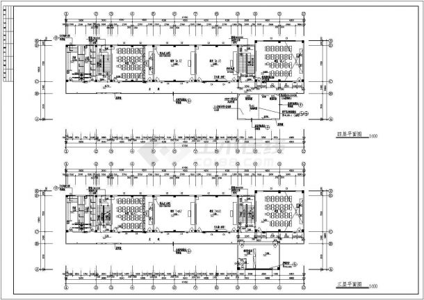 某市中心小学教学楼建筑CAD施工图-图二