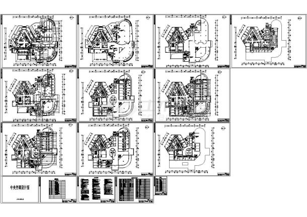 瑞明大厦中央空调设计施工图（含设计说明）-图一