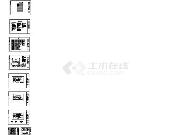 上海某厂冰蓄冷中央空调机房暖通设计图（含设计说明）-图一