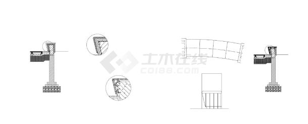 矮墙坐凳施工图 防腐木及花岗岩结合-图一