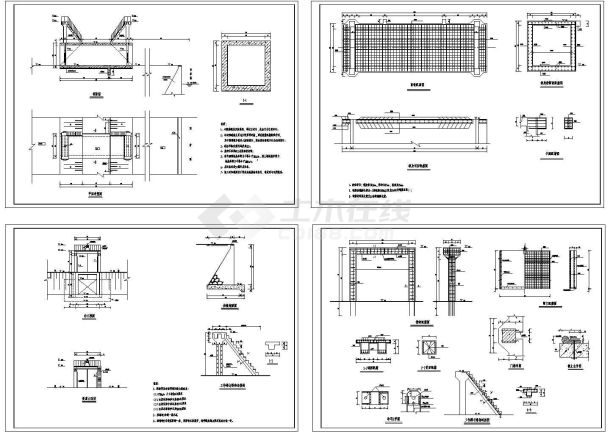 涵洞平、剖面以及配筋图设计-图一