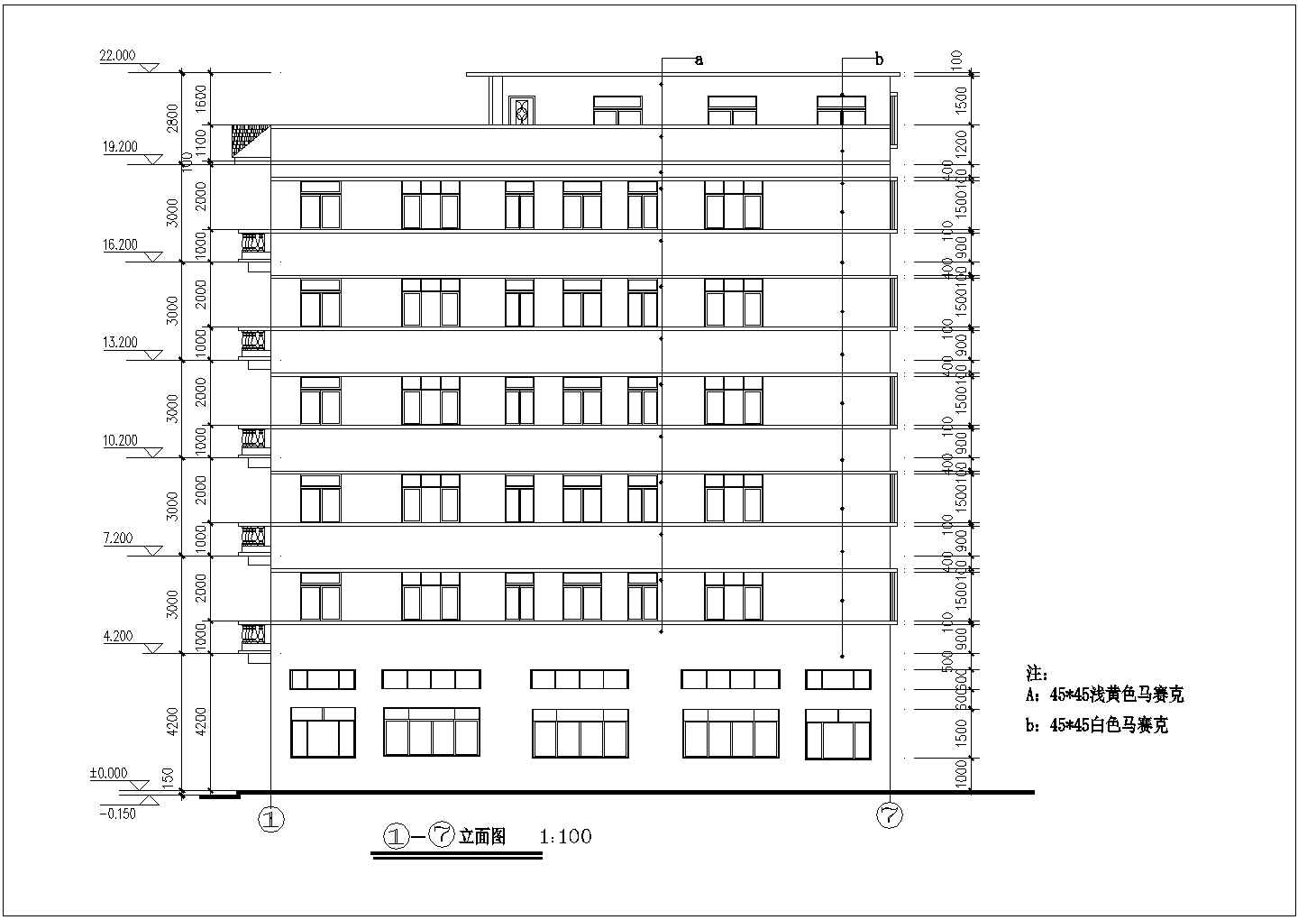 某地六层居民出租屋住宅建筑设计图
