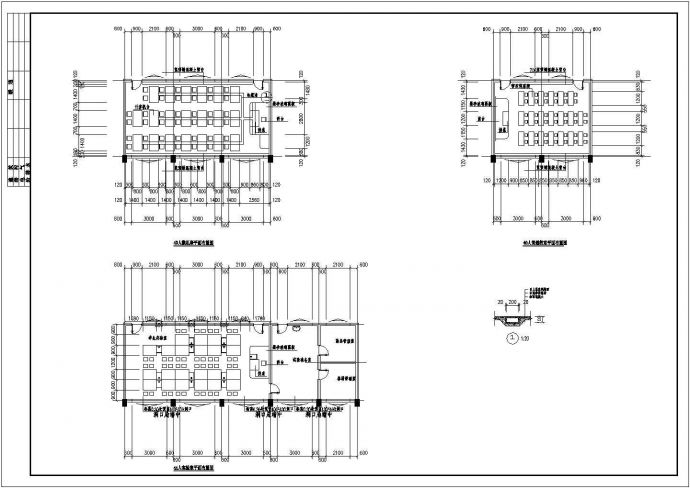 某市中心小学教学综合楼建筑CAD设计图_图1
