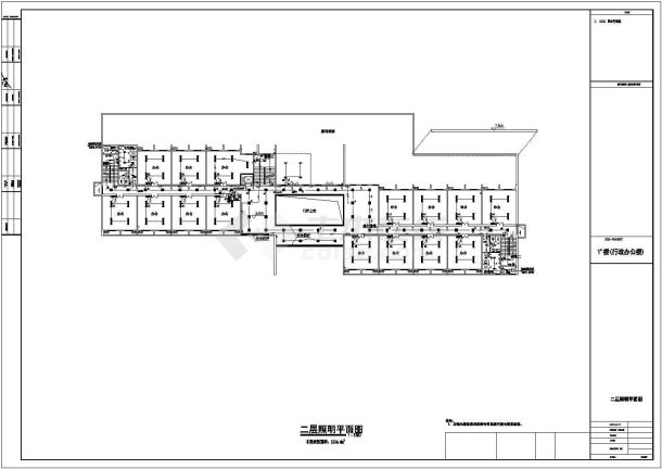 某四层学校行政办公楼电气设计施工图-图二