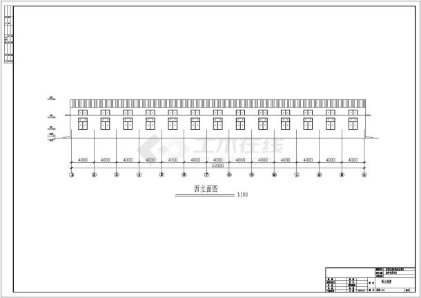 南京某钢结构菜市场结构设计施工图-图一