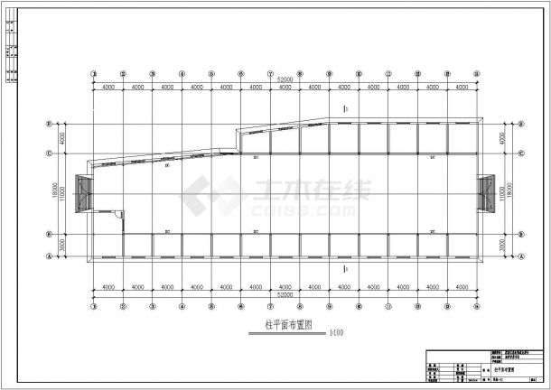 南京某钢结构菜市场结构设计施工图-图二
