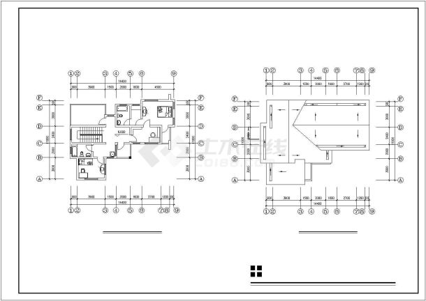 某地小型3层现代风格家庭独栋别墅建筑施工图-图一