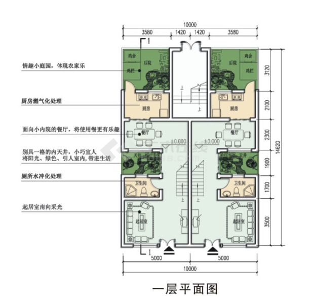 框架结构粤西地区住宅设计cad图，含设计说明-图一