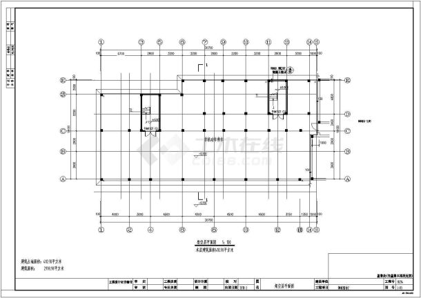 某地大型详细的六层宿舍建筑施工图-图二