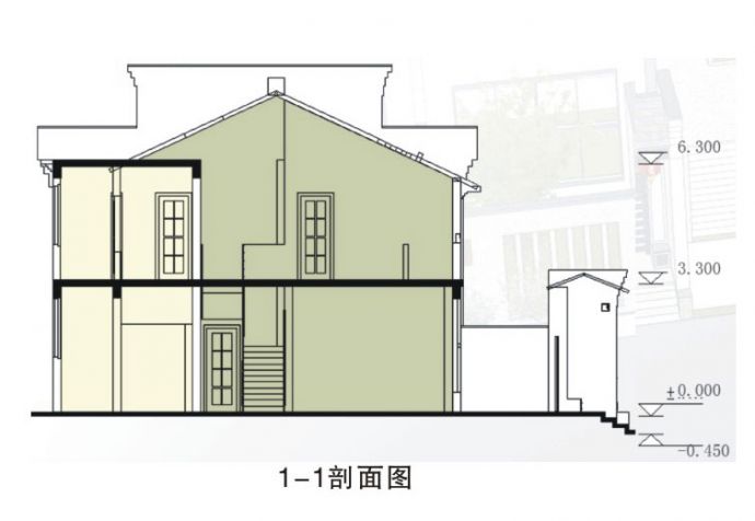 126平方米砖混结构粤北新农村设计cad图，含设计说明_图1