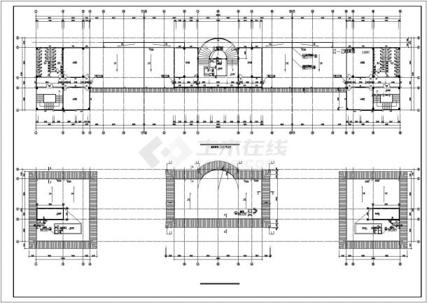 某市小学教学楼建筑CAD设计方案-图二