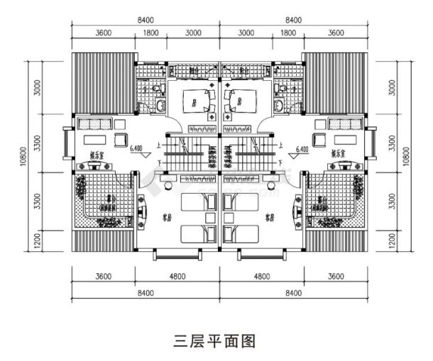 150平方米框架结构紧凑型别墅设计cad图，含设计说明-图一