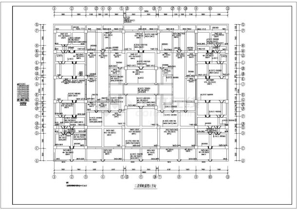某商住楼建筑结构CAD设计施工图纸-图二