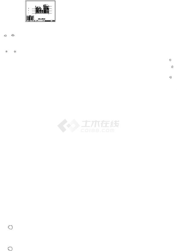[广东]多层合院式别墅建筑施工图（含效果图）-图二