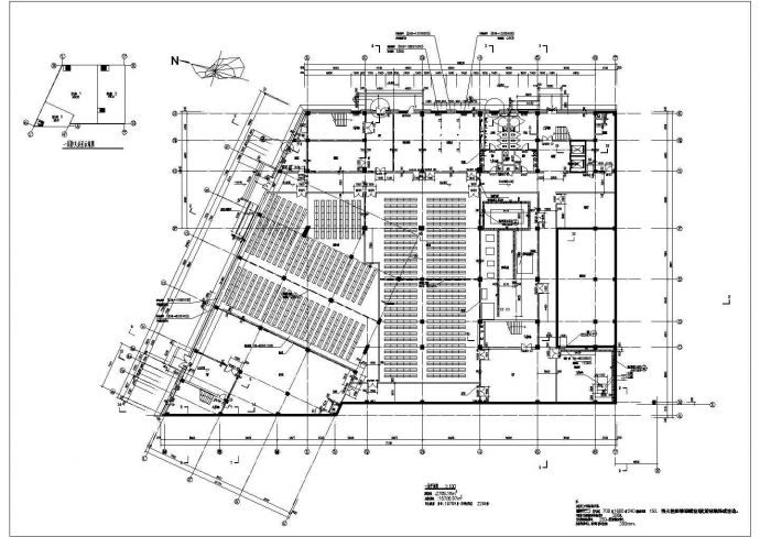 某六层知名大学图书馆建筑设计施工图_图1