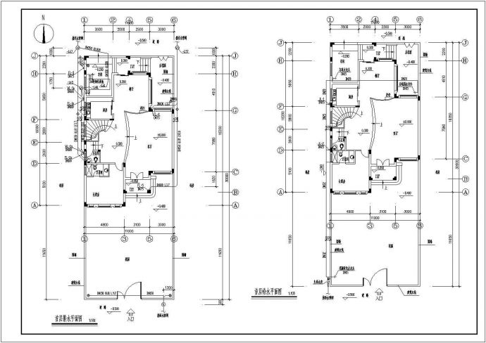 一栋3层的私家别墅给排水设计施工图_图1
