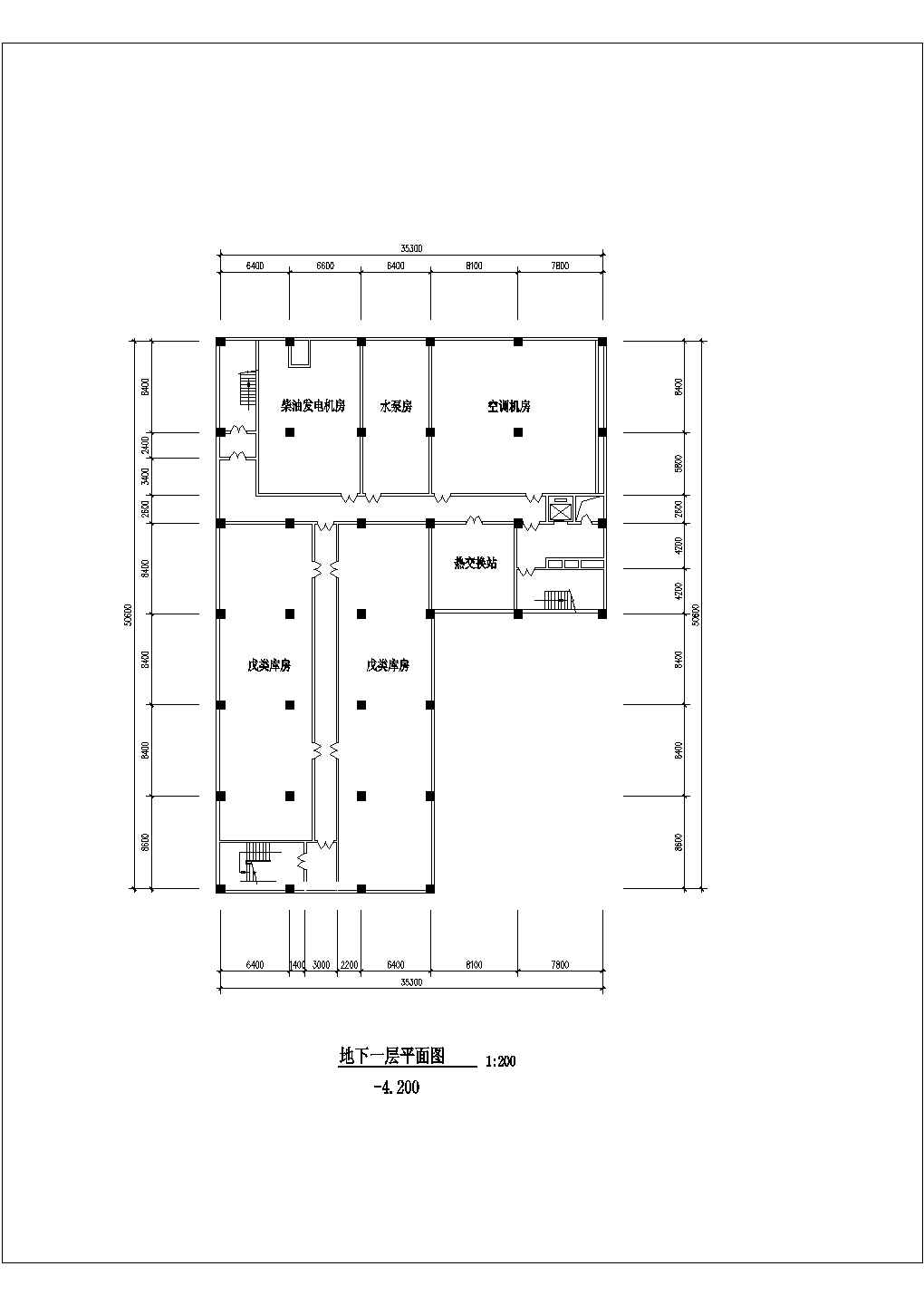 某地大型精美详细商场建筑设计图（全套）