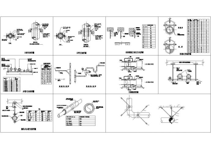 管道安装大样图系列集合图纸_图1